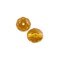 Czech Fire Polished Glass Round Beads 8mm Topaz (Package of 25)